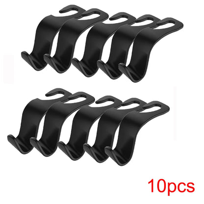 Car Headrest Bag Hooks — Seat Back Organizer Clips