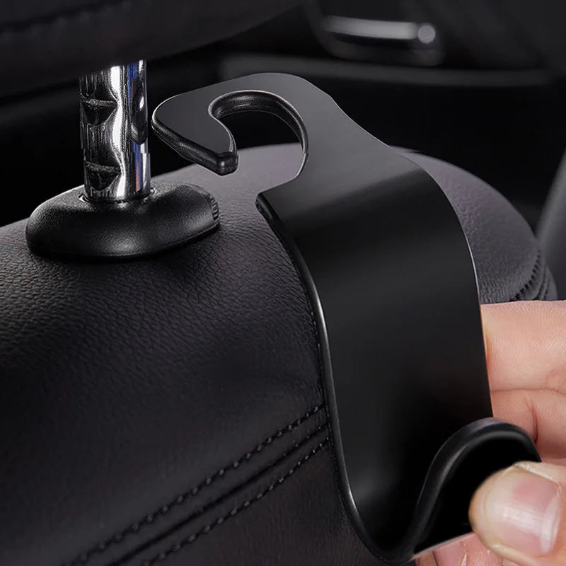 Car Headrest Bag Hooks — Seat Back Organizer Clips