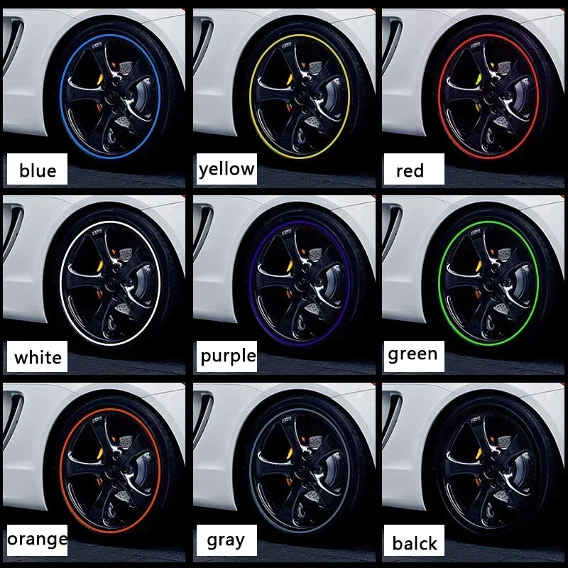 4M/8M Car Wheel Sticker Tire Protector Wheel Edge Protector Car Rim Protector Car Rim Styling Glossy Matte Auto Accessories