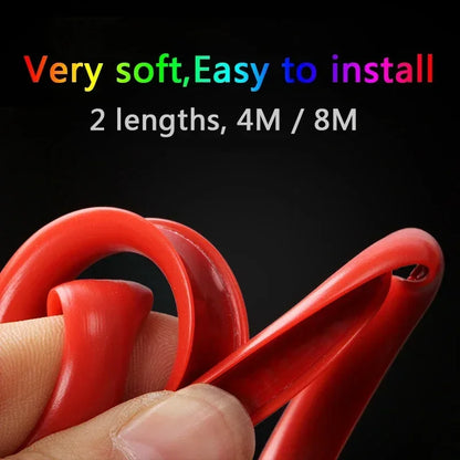 4M/8M Car Wheel Sticker Tire Protector Wheel Edge Protector Car Rim Protector Car Rim Styling Glossy Matte Auto Accessories